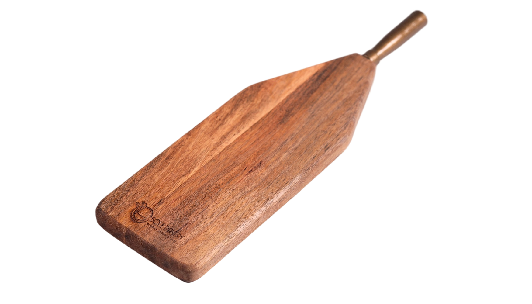 SG033C Wooden Chopping Board With Iron Handles 49Cmx14Cmx3Cm - Image 1
