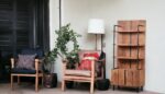 Sheesham Fusion Steel Shelf Size 88cm x 40cm x 202cm - Image 2