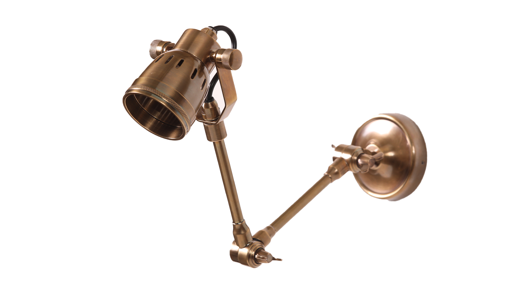 MP31011-1.jpg Indigo Swing Wall Lamp Antique Brass - Image 1