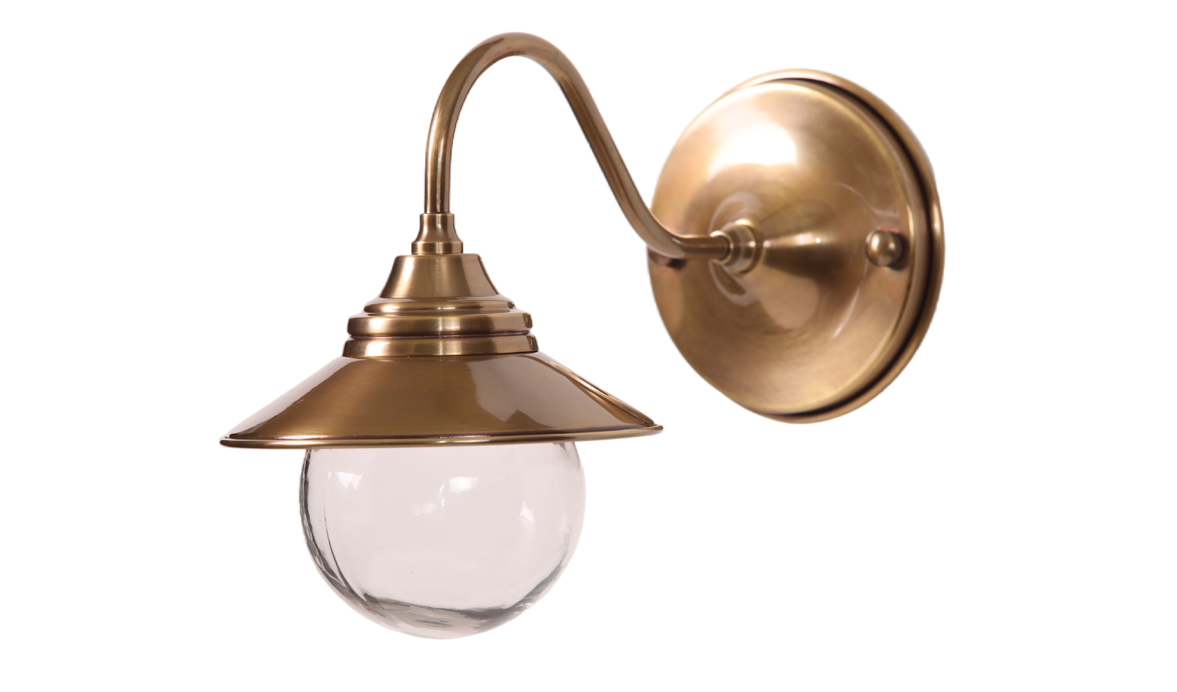 MP31043-1.jpg Cupid Outdoor Wall Lamp Antique Brass - Image 1