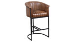 Round Leather Bar Chair  66Cmx63Cmx108Cm