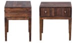 Boho Wood Fluted/bedside table size 46cm x 56cm x 61cm - Image 3