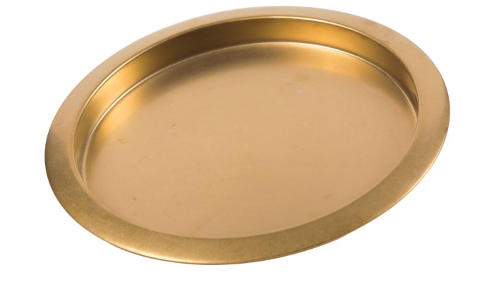 VE6126G3_0x400.jpg Round Bar Tray Vintage Gold 36Cmx36Cmx3Cm - Image 1