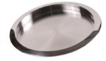 Silver Round Bar Tray Stainless Steel 36Cmx36Cmx3Cm